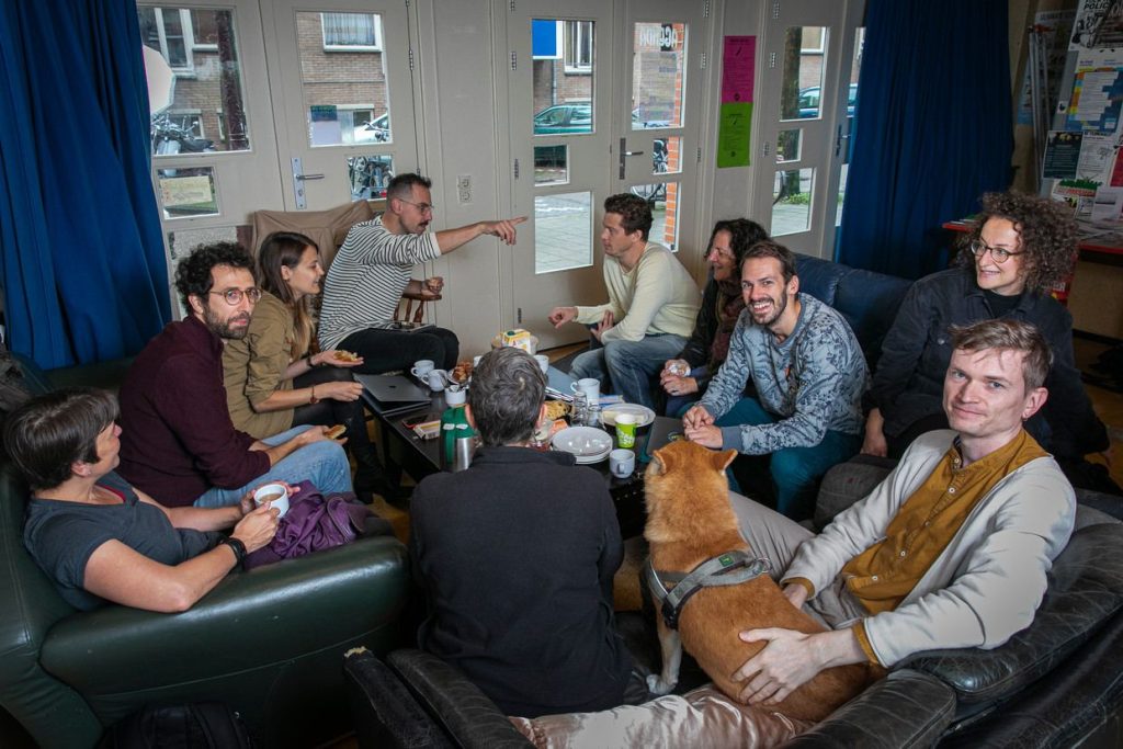 A meeting in the NieuwLand social centre