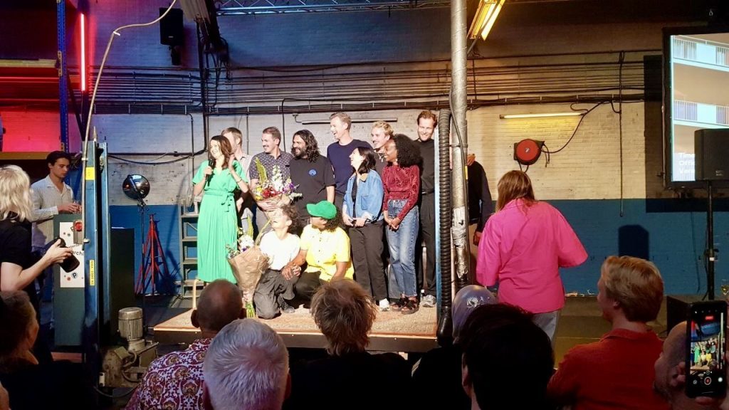Residents on stage at the Amsterdam Architecture Prize ceremony